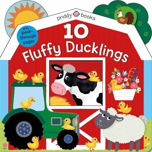 10 Fluffy Ducklings Peek Through Farmyard Fun
