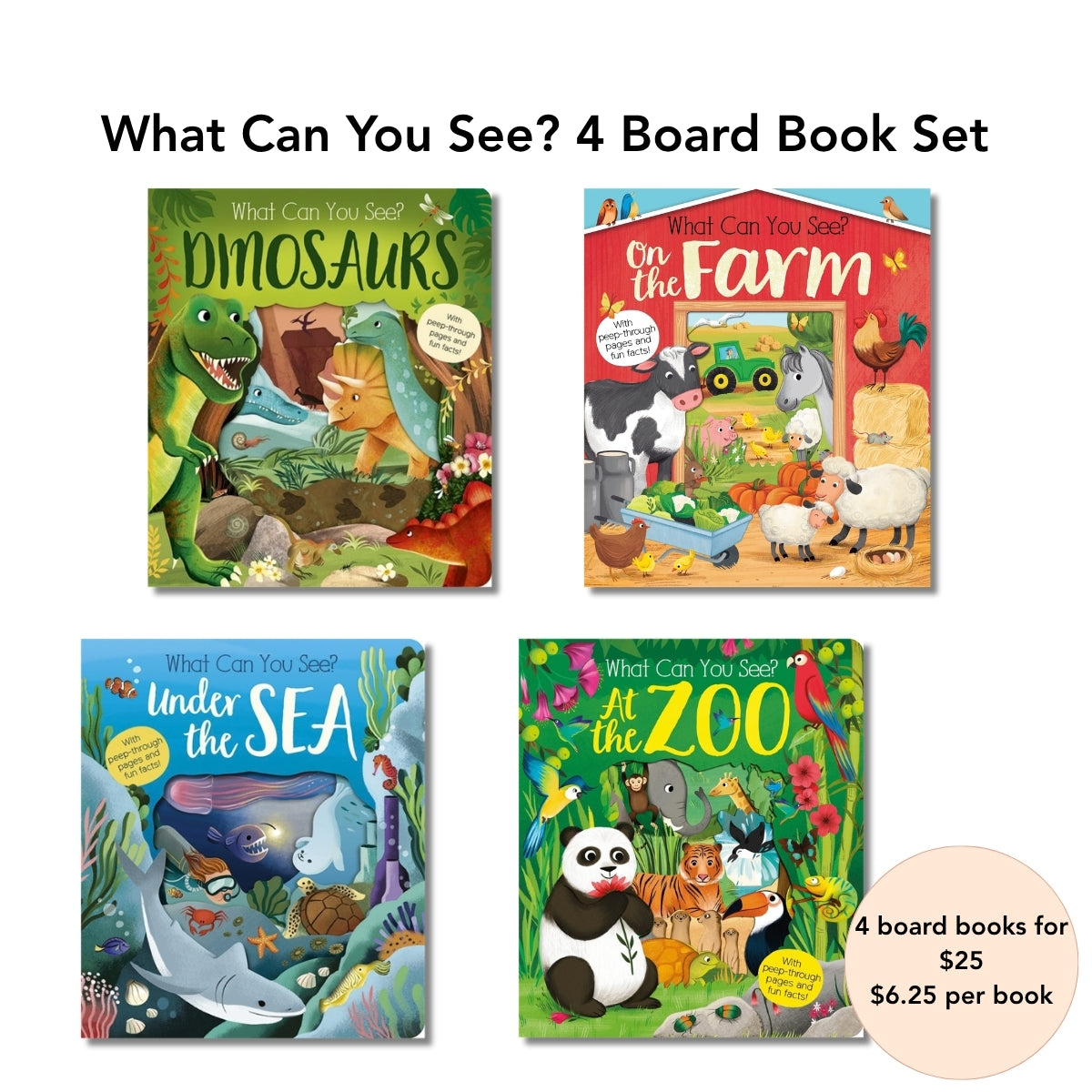 What Can You See? 4 Board Book Set
