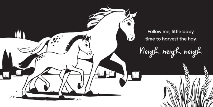 Aussie Farm Babies - A High Contrast Board Book