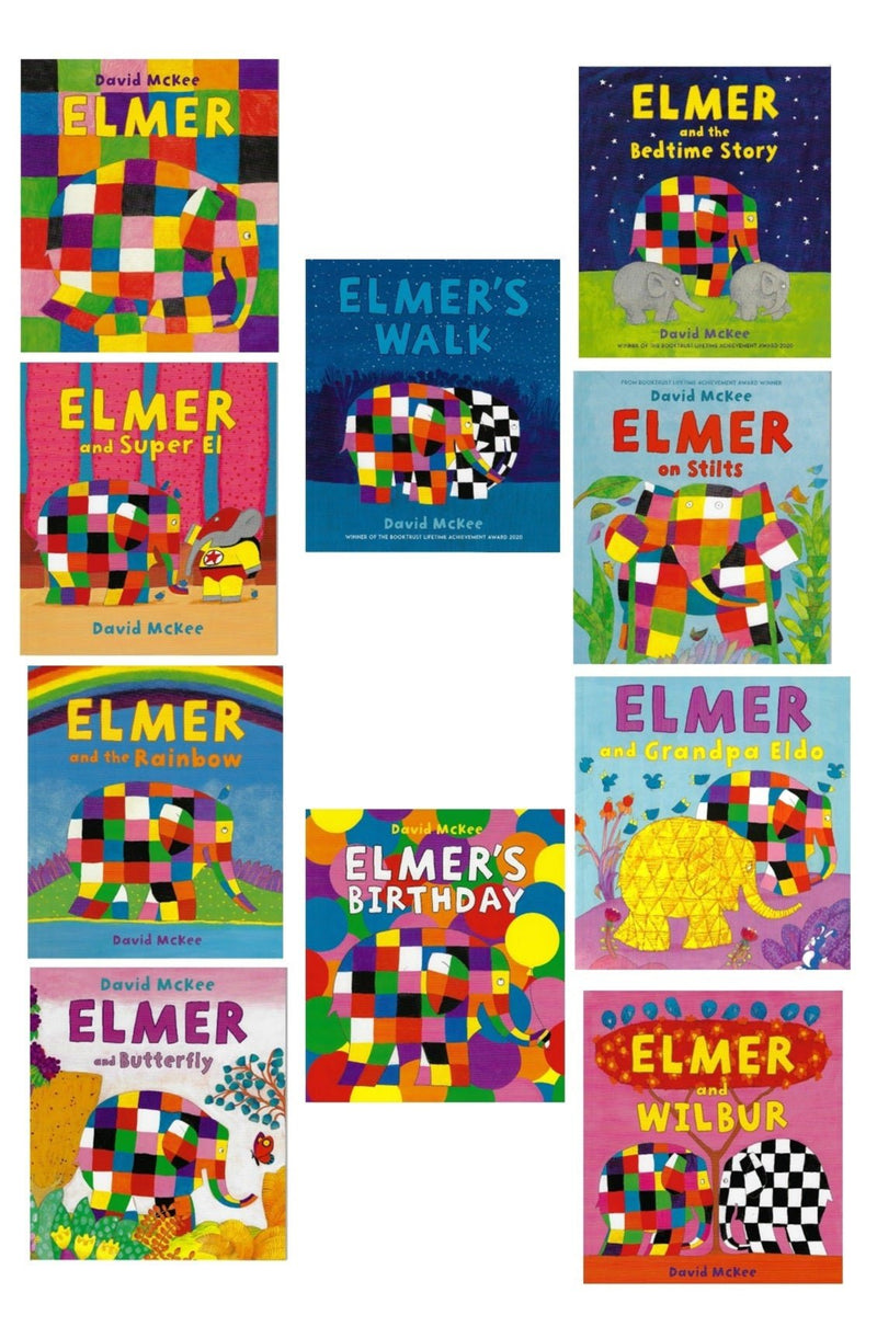 Elmer 10 Classic Picture Books Pack By David McKee Elmer 10 classic picture books pack by david mckee