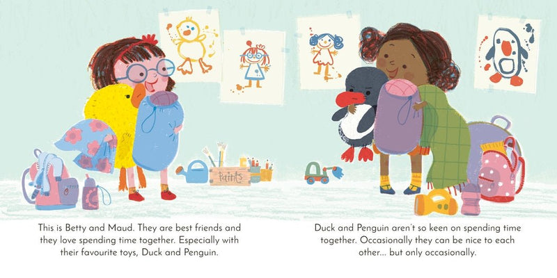 Duck and Penguin Do Not Like Sleepovers